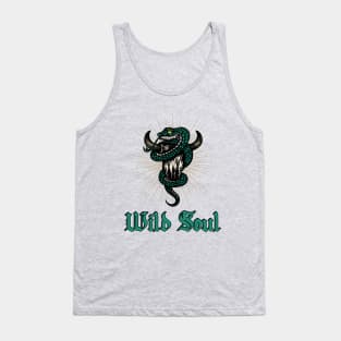 Bull Skull Snake Tattoo Wild Soul Tank Top